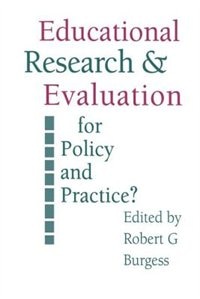 Education Research And Evaluation by Robert G Burgess, Paperback | Indigo Chapters