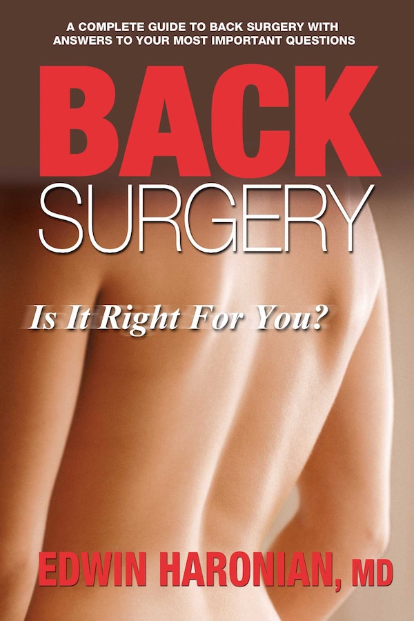 Back Surgery by Edwin Haronian, Paperback | Indigo Chapters