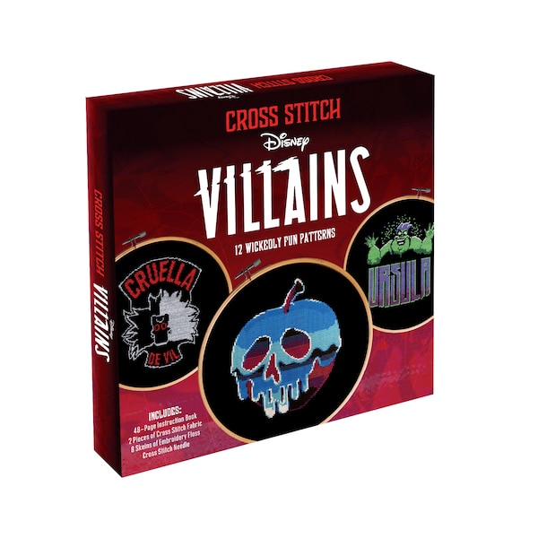 CROSS STITCH DISNEY VILLAINS by & Mayer Becker, Boxed Set/Slip Case/Casebound | Indigo Chapters