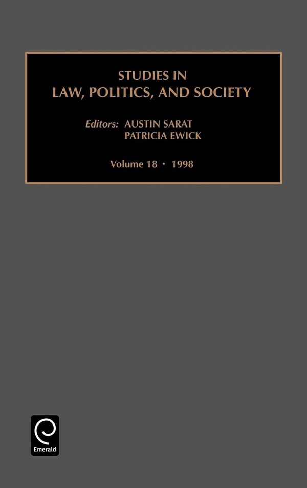 Studies in Law Politics and Society by Susan S. Silbey, Hardcover | Indigo Chapters