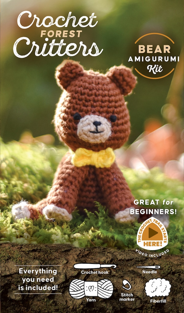 Crochet Forest Critters Amigurumi Kit Bear by Schiffer Publishing, Ltd., Hardcover | Indigo Chapters