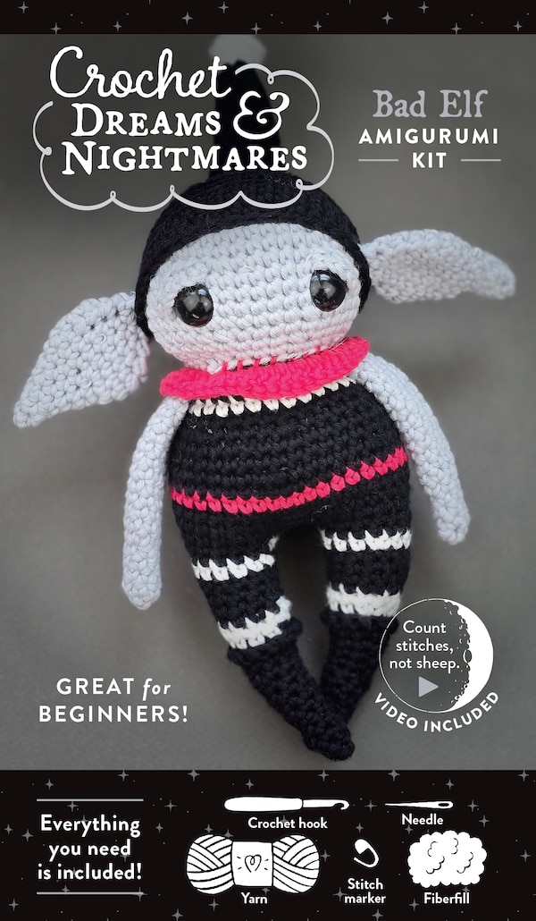 Crochet Dreams and Nightmares Amigurumi Kit Bad Elf: Everything You Need is Included by Carolyne Brodie, Hardcover | Indigo Chapters