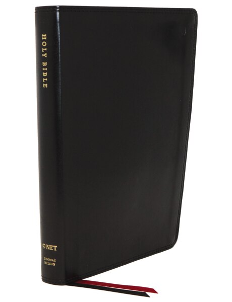 Net Bible Thinline Leathersoft Black Thumb Indexed Comfort Print by Thomas Nelson, Leather/Fine Binding | Indigo Chapters