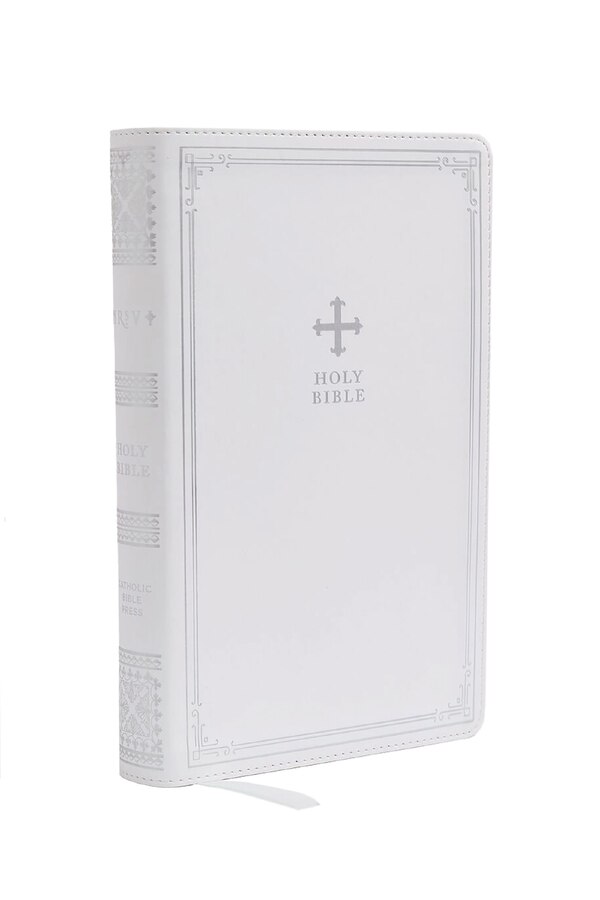 NRSV Catholic Edition Gift Bible White Leathersoft (Comfort Print Holy Bible Complete Catholic Bible NRSV CE) by Catholic Catholic Bible Press