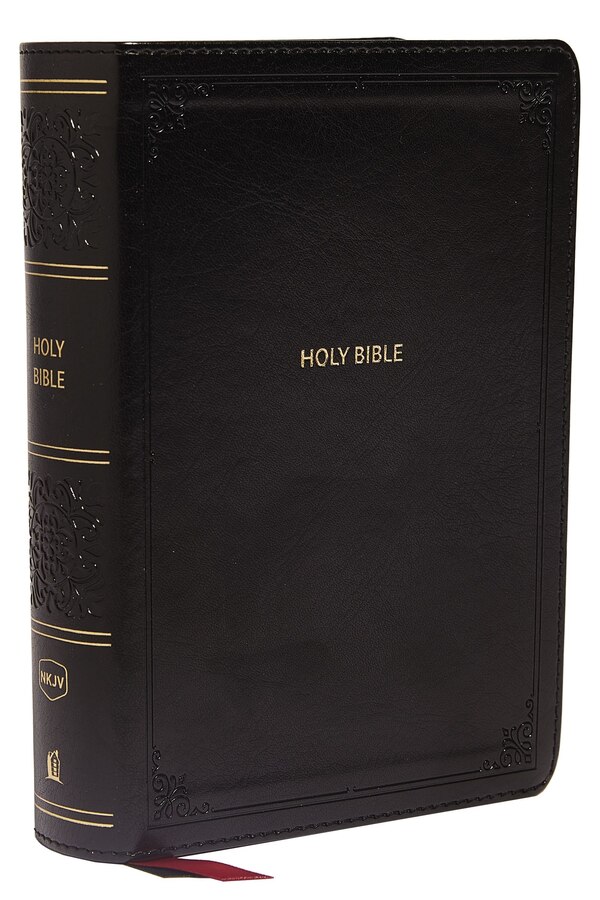 Nkjv End-of-verse Reference Bible Compact Leathersoft Black Red Letter Comfort Print by Thomas Thomas Nelson, Leather/Fine Binding | Indigo Chapters