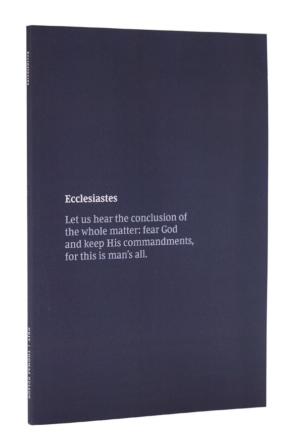 Nkjv Bible Journal - Ecclesiastes, Paperback Comfort Print by Thomas Thomas Nelson | Indigo Chapters