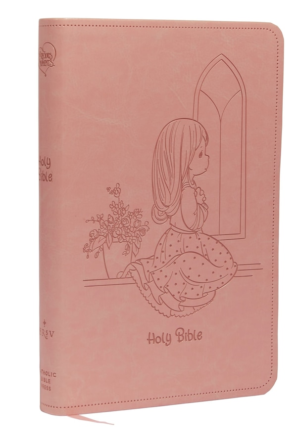 Nrsvce Precious Moments Bible Pink Leathersoft Comfort Print by Catholic Catholic Bible Press, Leather/Fine Binding | Indigo Chapters