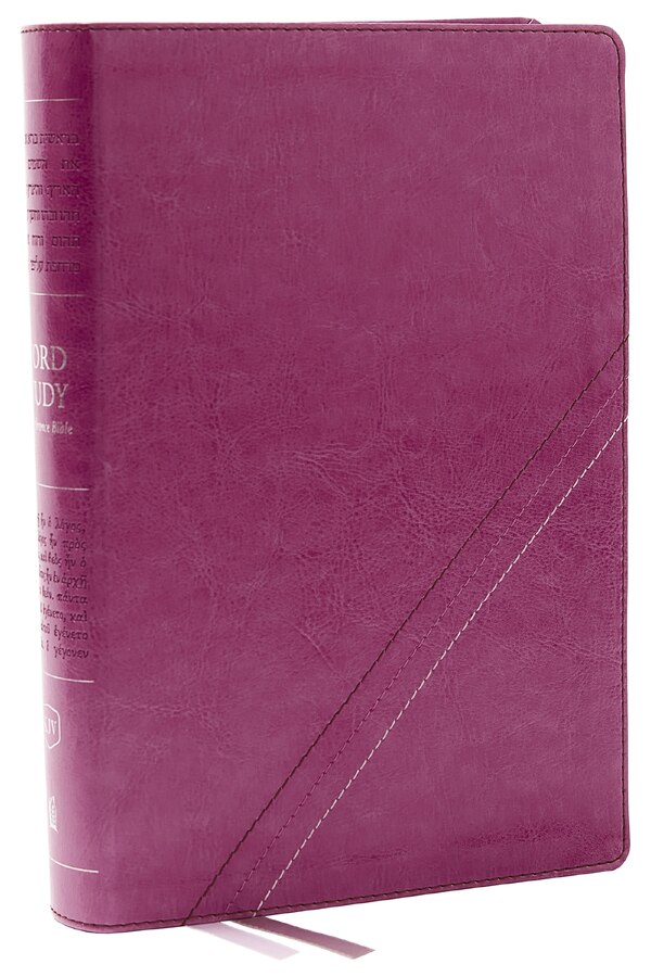 Kjv Word Study Reference Bible Leathersoft Pink Red Letter Comfort Print by Thomas Thomas Nelson, Leather/Fine Binding | Indigo Chapters