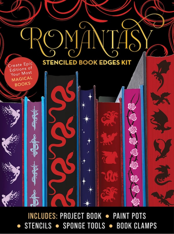 Romantasy Stenciled Book Edges Kit by Editors Of Chartwell Books, Hardcover | Indigo Chapters
