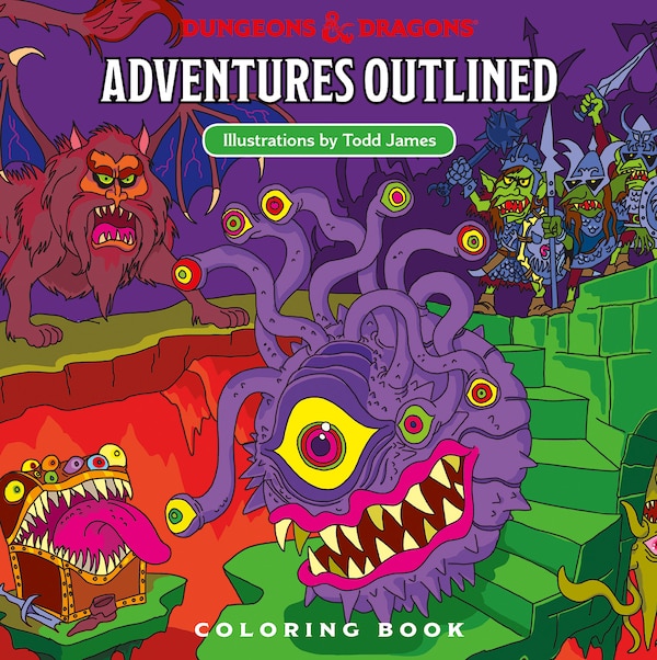 D&D RPG ADVENTURES OUTLINED COLORING BOOK by Todd James, Paperback | Indigo Chapters