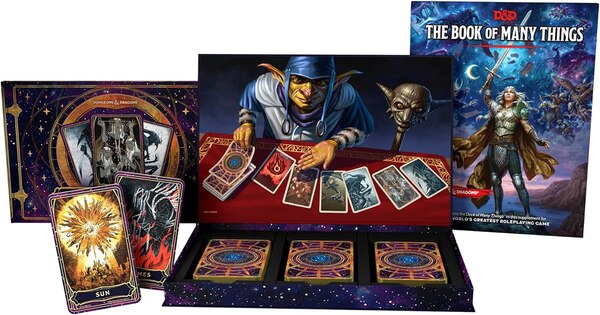 Deck of Many Things (Includes the Book of Many Things 66-Card Deck of Many Things + Card Reference by Dungeons & Dragons, Hardcover