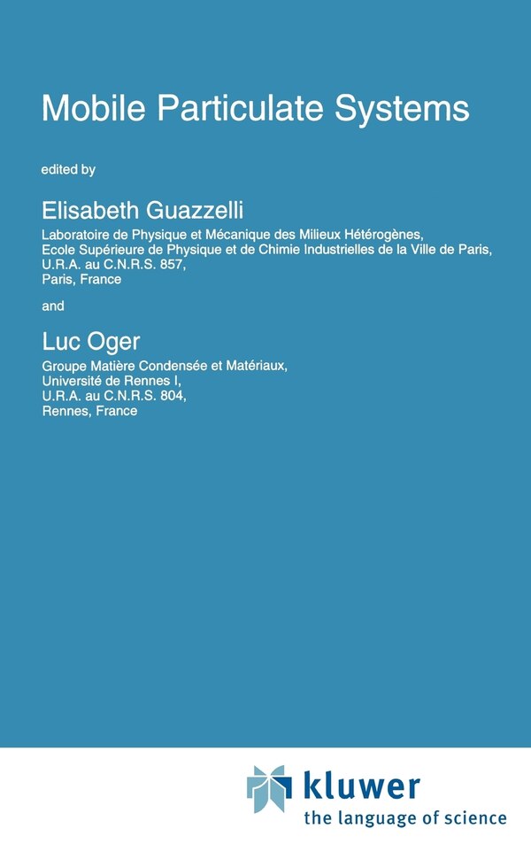 Mobile Particulate Systems by E Guazzelli, Hardcover | Indigo Chapters