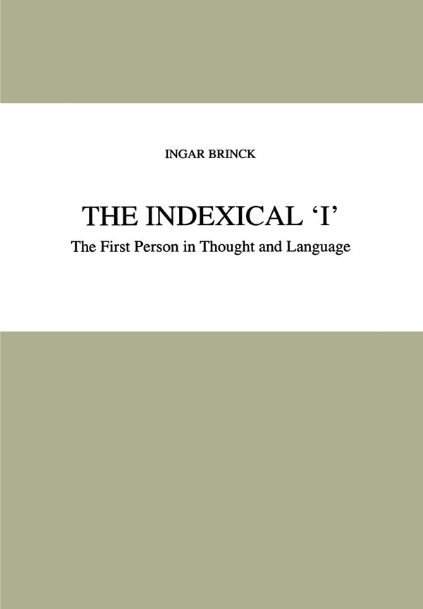 The Indexical 'i' by I Brinck, Hardcover | Indigo Chapters