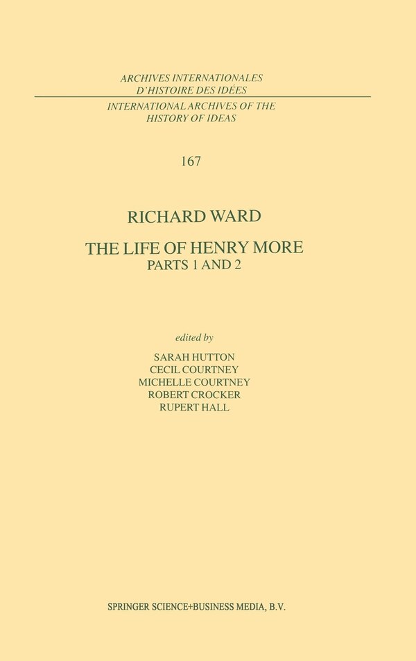 The Life of Henry More by Richard Ward, Hardcover | Indigo Chapters