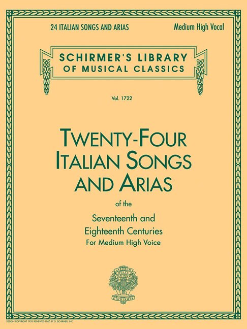 24 Italian Songs & Arias of the 17th & 18th Centuries, Paperback | Indigo Chapters