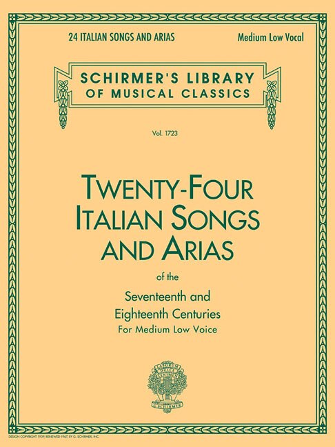 24 Italian Songs & Arias of the 17th & 18th Centuries, Paperback | Indigo Chapters