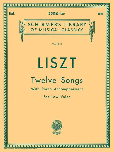 12 Songs by Franz Liszt, Paperback | Indigo Chapters