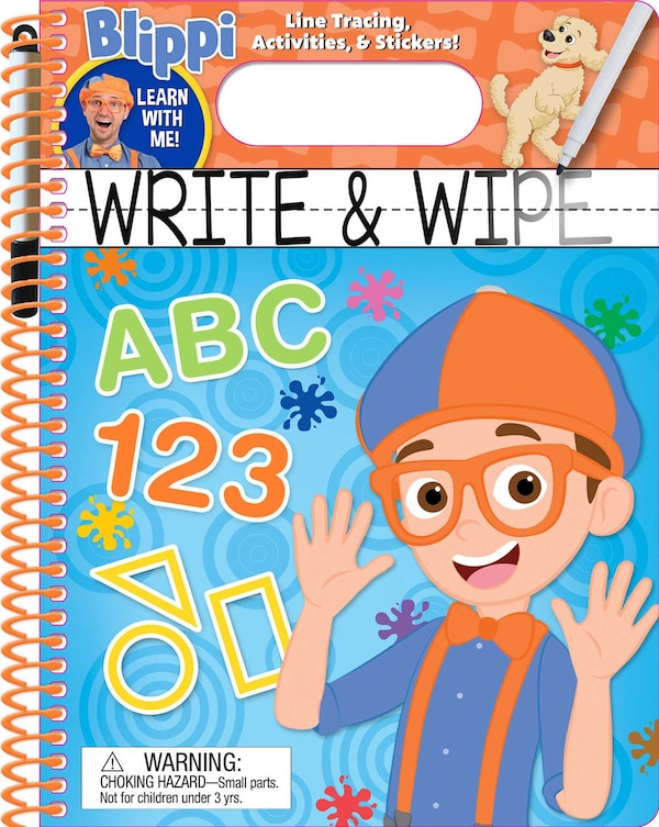 Blippi: Write And Wipe by Editors of Studio Fun International, Spiral Bound | Indigo Chapters