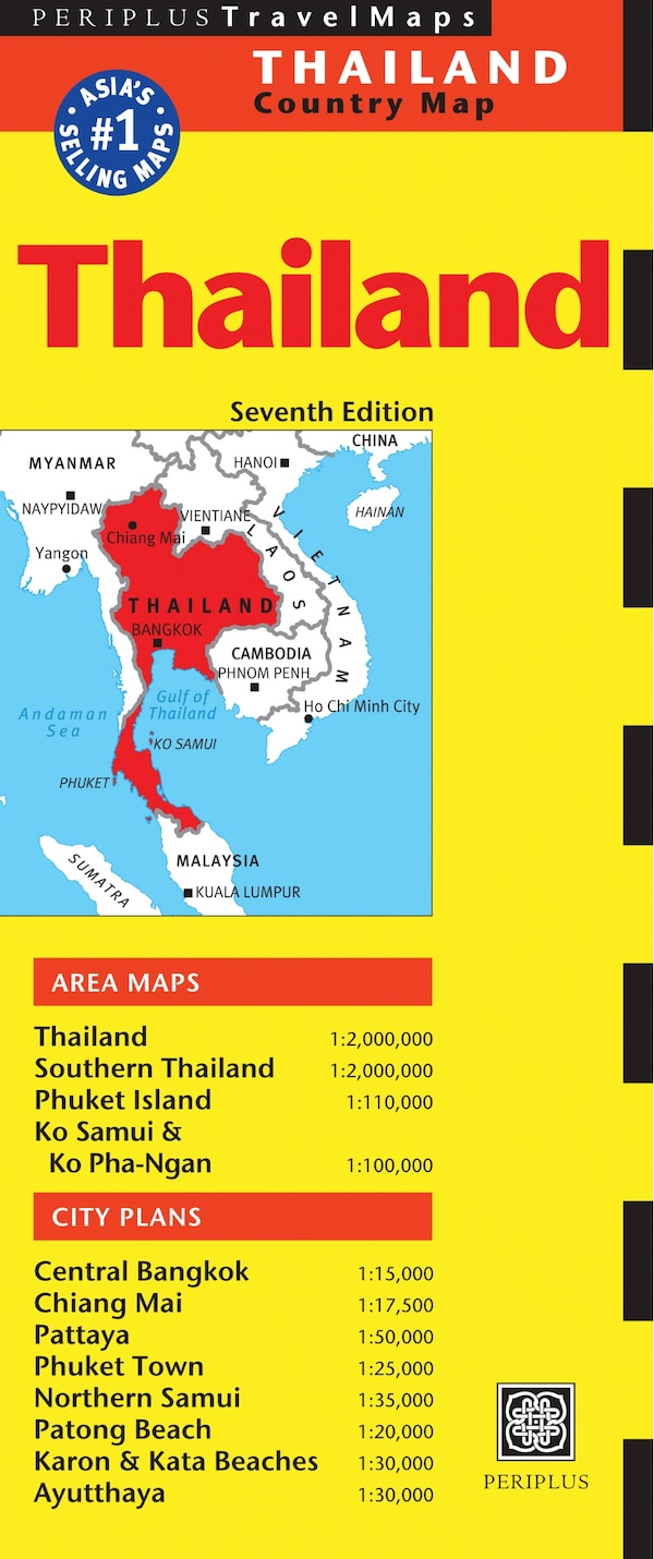 Thailand Travel Map Seventh Edition by Periplus Editors, Paperback | Indigo Chapters