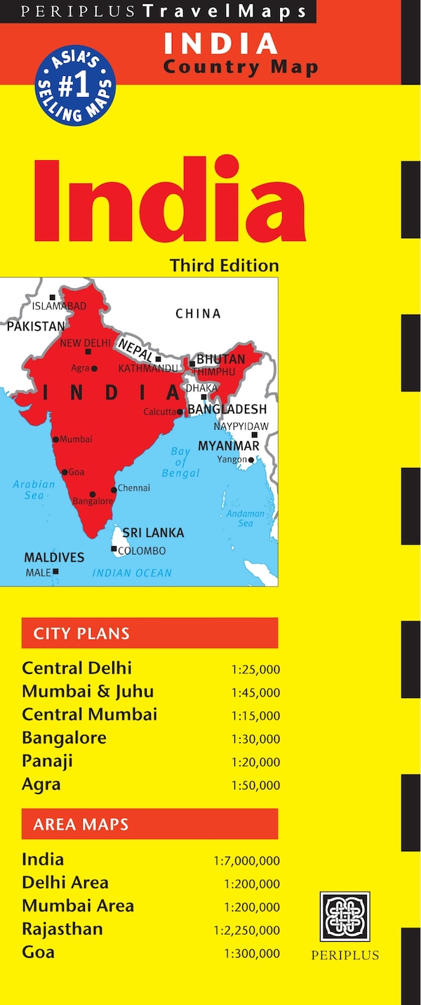 India Travel Map Third Edition by Periplus Editors, Paperback | Indigo Chapters