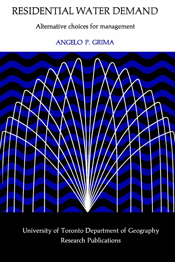 Residential Water Demand by Angelo P. Grima, Paperback | Indigo Chapters
