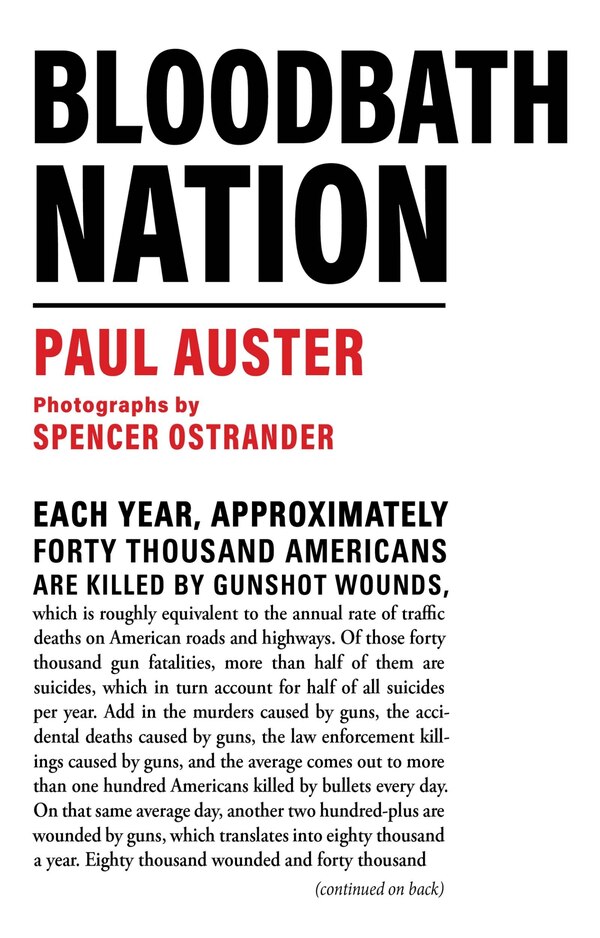 Bloodbath Nation by PAUL AUSTER, Paperback | Indigo Chapters