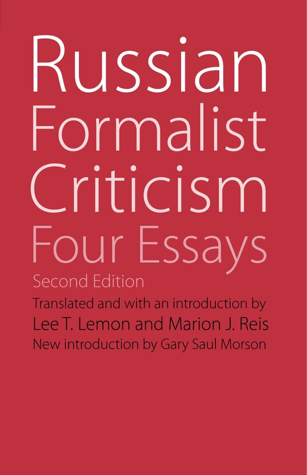 Russian Formalist Criticism by Lee T. Lemon, Paperback | Indigo Chapters
