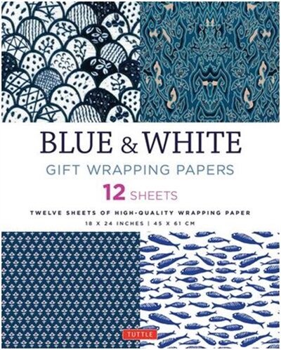 Blue & White Gift Wrapping Papers - 12 Sheets by Tuttle Publishing, Paperback | Indigo Chapters