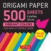 Origami Paper 500 sheets Vibrant Colors 4 (10 cm) by Tuttle Studio, Loose Leaf | Indigo Chapters