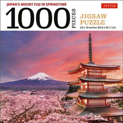 Japan's Mount Fuji in Springtime- 1000 Piece Jigsaw Puzzle by Tuttle Publishing, Paperback | Indigo Chapters