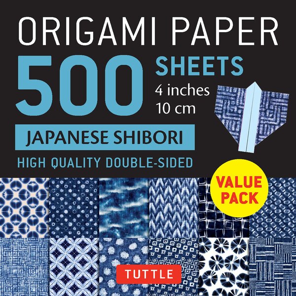 Origami Paper 500 sheets Japanese Shibori 4\" (10 cm) by Tuttle Studio, Loose Leaf | Indigo Chapters