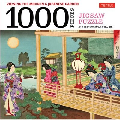 Viewing the Moon Japanese Garden- 1000 Piece Jigsaw Puzzle by Toyohara Chikanobu, Paperback | Indigo Chapters