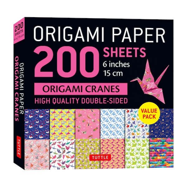 Origami Paper 200 sheets Origami Cranes 6 (15 cm) by Tuttle Studio, Loose Leaf | Indigo Chapters