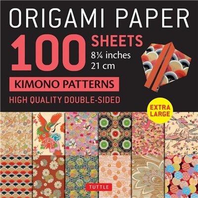 Origami Paper 100 sheets Kimono Patterns 8 1/4\" (21 cm) by Tuttle Studio, Loose Leaf | Indigo Chapters