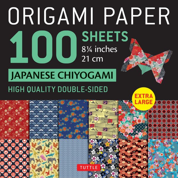 Origami Paper 100 sheets Japanese Chiyogami 8 1/4\" (21 cm) by Tuttle Studio, Loose Leaf | Indigo Chapters