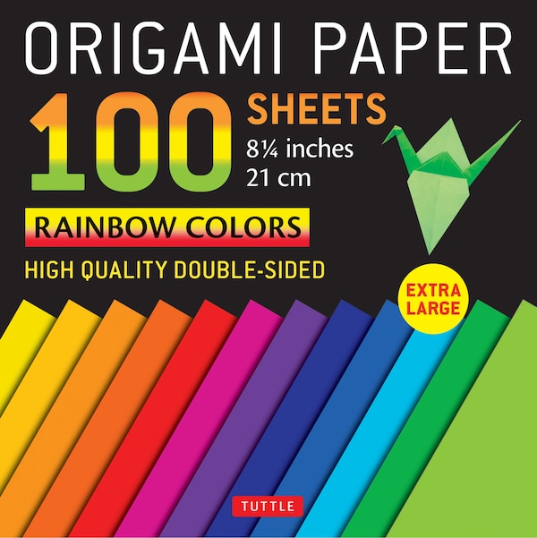 Origami Paper 100 sheets Rainbow Colors 8 1/4\" (21 cm) by Tuttle Studio, Loose Leaf | Indigo Chapters