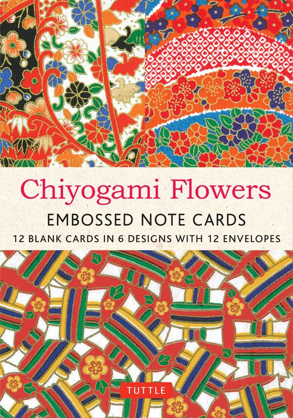 Chiyogami Flowers Embossed Note Cards - 12 Cards by Tuttle Studio, Paperback | Indigo Chapters