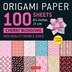 Origami Paper 100 sheets Cherry Blossoms 8 1/4 (21 cm) by Tuttle Studio, Loose Leaf | Indigo Chapters