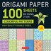 Origami Paper 100 sheets Colorful Patterns 8 1/4 (21 cm) by Tuttle Studio, Loose Leaf | Indigo Chapters