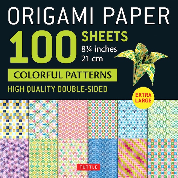 Origami Paper 100 sheets Colorful Patterns 8 1/4 (21 cm) by Tuttle Studio, Loose Leaf | Indigo Chapters