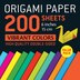 Origami Paper 200 sheets Vibrant Colors 6 (15 cm) by Tuttle Studio, Loose Leaf | Indigo Chapters