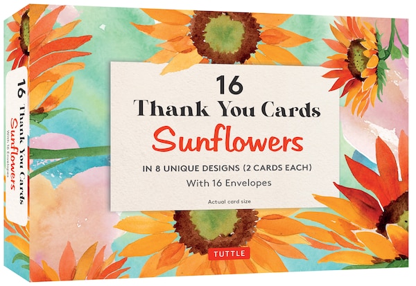 16 Thank You Cards Sunflowers by Tuttle Studio, Paperback | Indigo Chapters