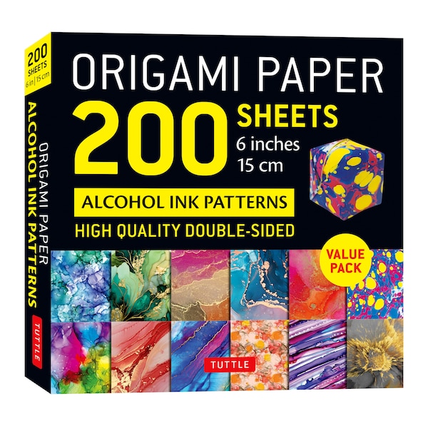 Origami Paper 200 sheets Alcohol Ink Patterns 6 (15 cm) by Tuttle Studio, Loose Leaf | Indigo Chapters