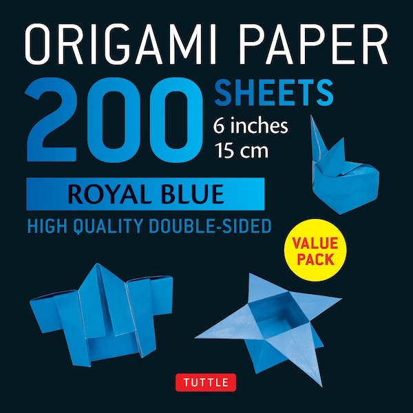 Origami Paper 200 sheets Royal Blue 6 by Tuttle Studio, Loose Leaf | Indigo Chapters