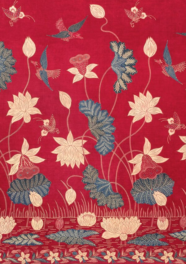 Journal Sarong Buketan with Lotuses Lined, Paperback by Tuttle Studio | Indigo Chapters