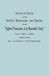 Registers of the Births Marriages and Deaths of the Eglise Francoise a la Nouvelle York from 1688 to 1804 by Alfred V Wittmeyer, Paperback