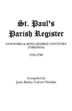 St. Paul's Parish Register by John B C Nicklin, Paperback | Indigo Chapters