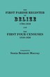 First Parish Register of Belize 1794-1810 and the First Four Censuses 1816-1826 by Sonia Bennett Murray, Paperback | Indigo Chapters