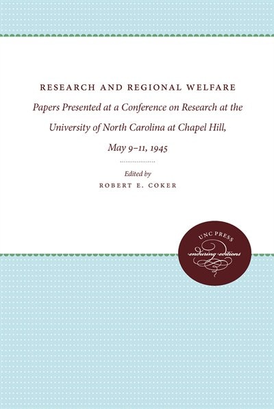 Research and Regional Welfare by Robert E. Coker, Paperback | Indigo Chapters