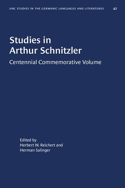 Studies In Arthur Schnitzler by Herbert W. Reichert, Paperback | Indigo Chapters